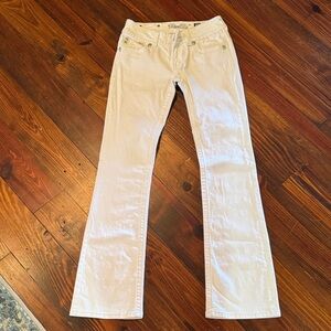 Miss Me White Bootcut Jeans